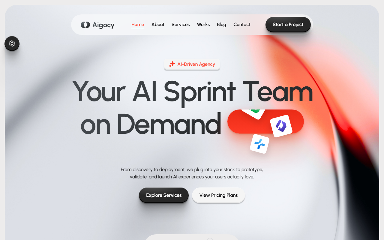 Aigocy website preview